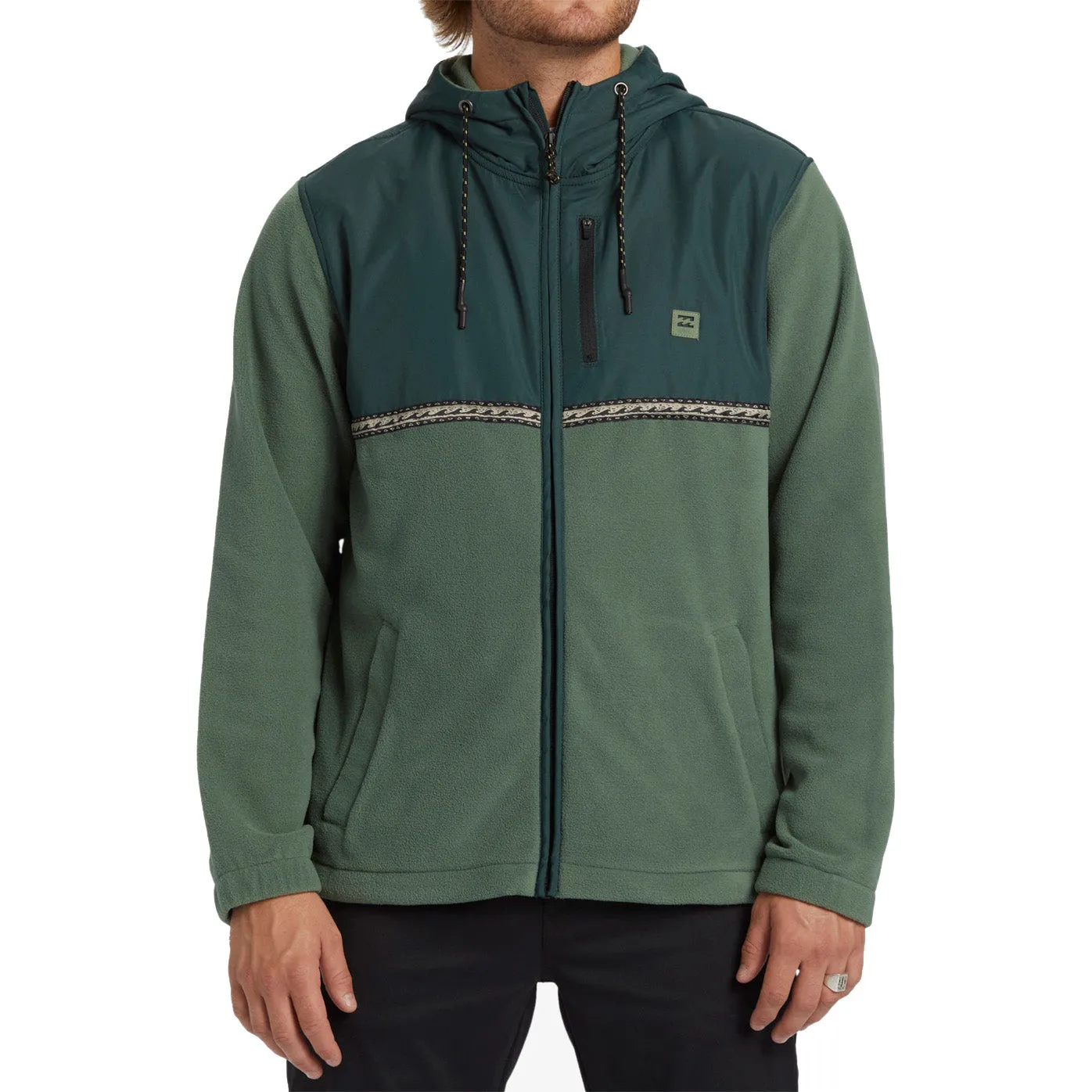 Boundary Lite Zip Hoodie - Forest Green