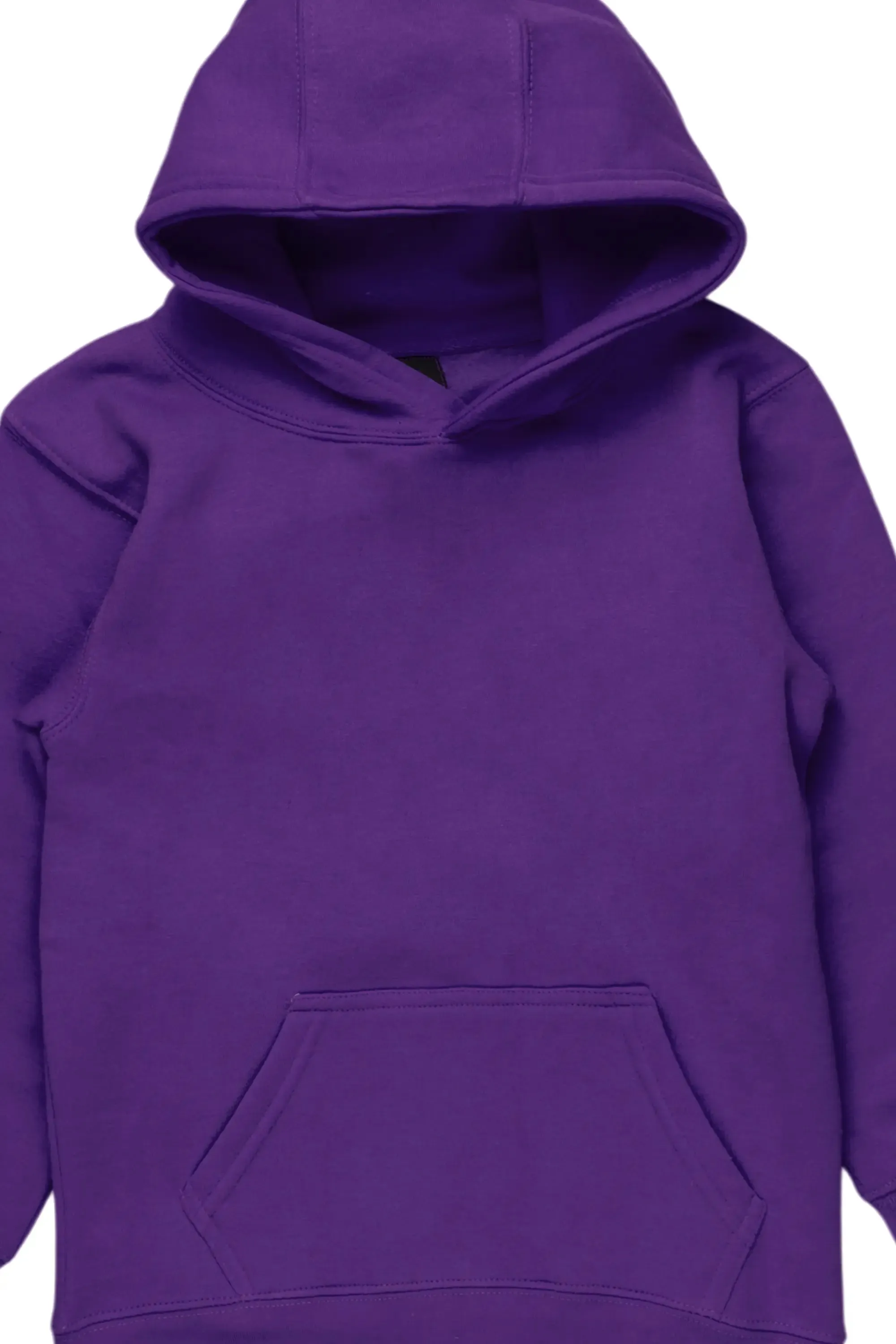 Boys Purple Basic Hoodie