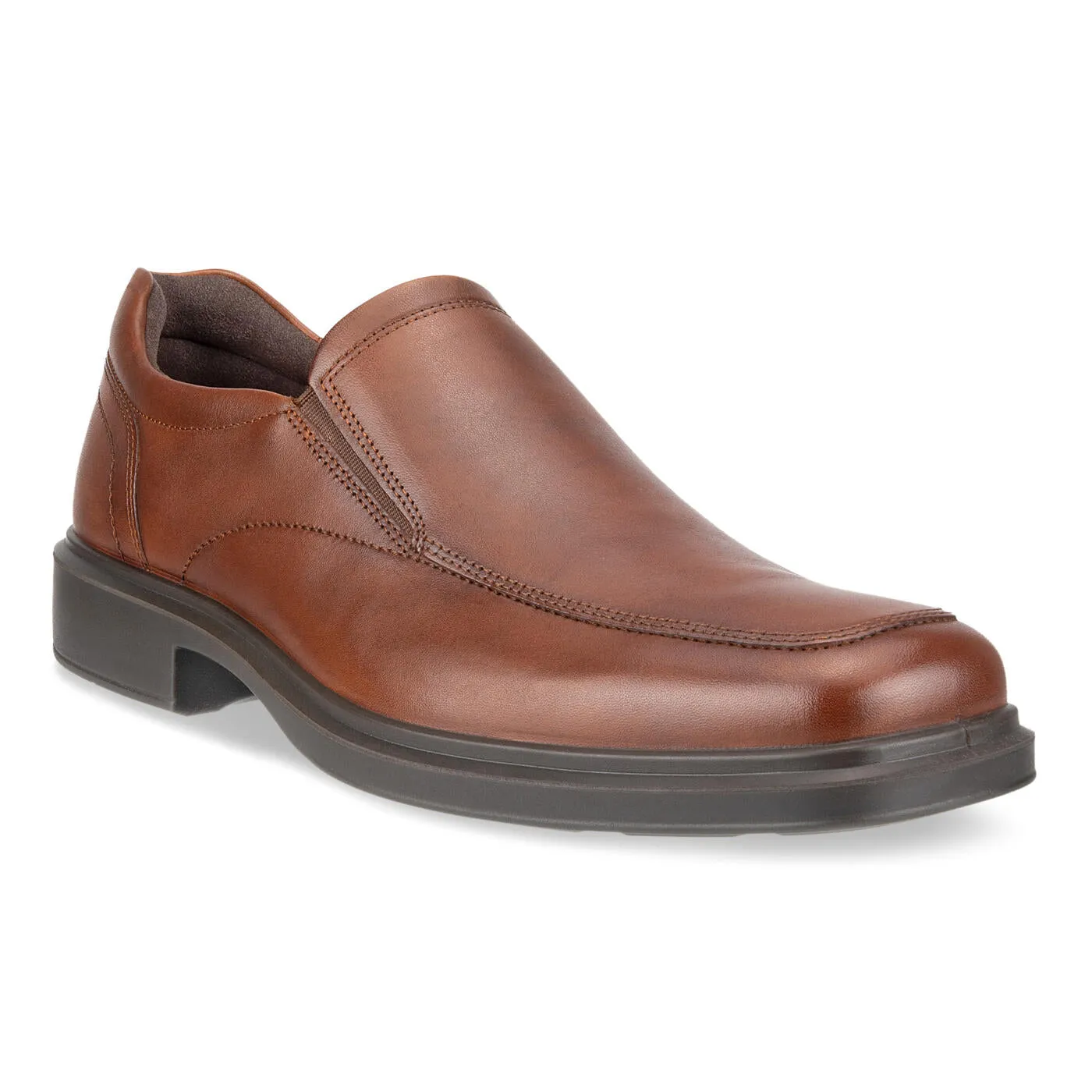 Ecco Men's Helsinki 2 Apron Toe Slip-On Cognac