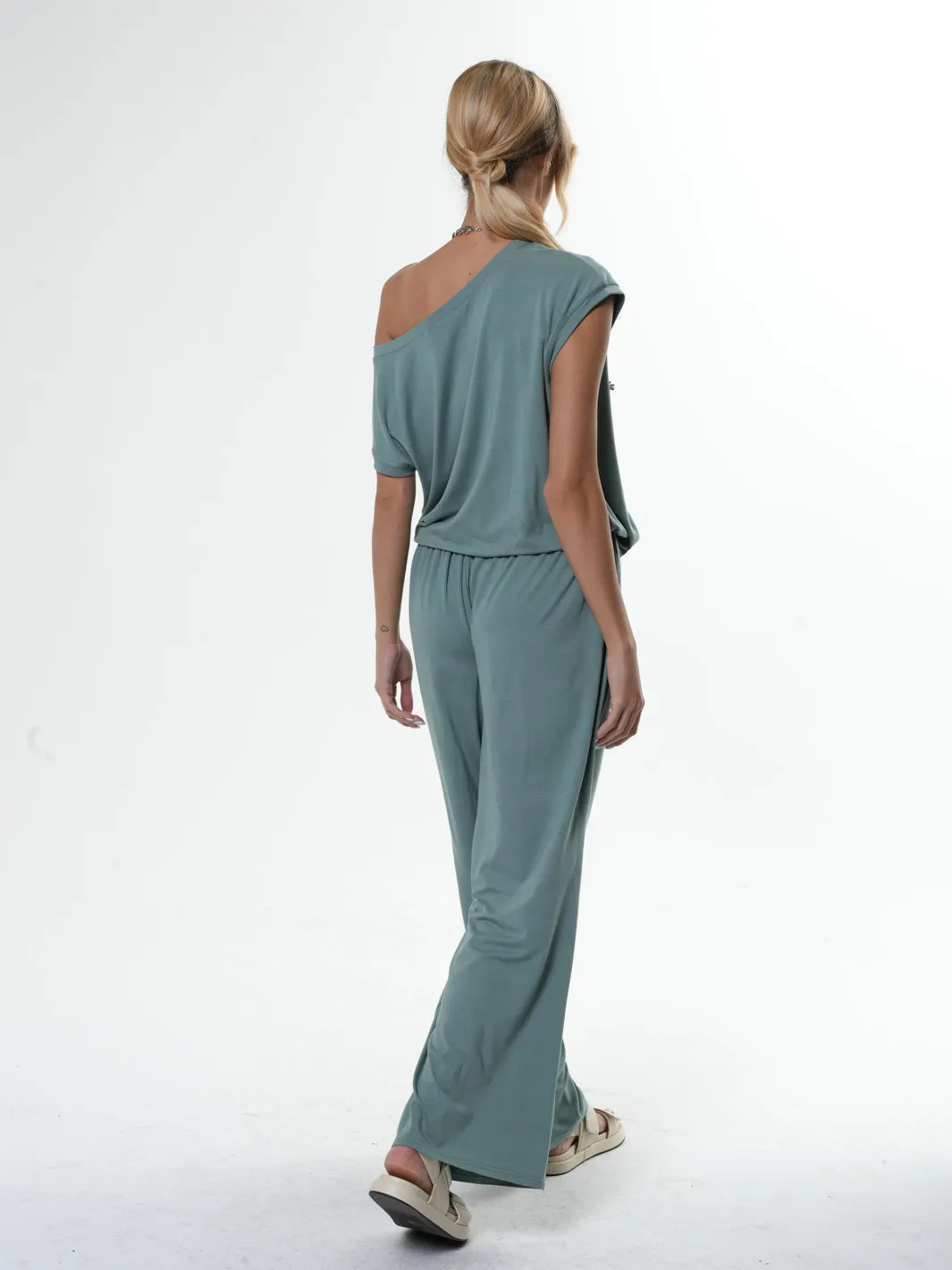 Elastic Waist Summer Jumpsuit