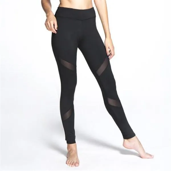 High Waist Mesh Yoga Pants