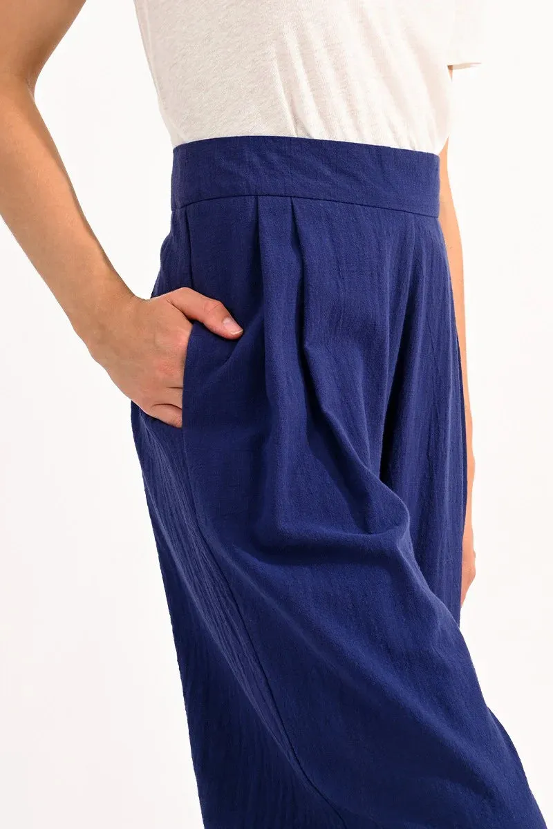 High Waist Pants - Navy