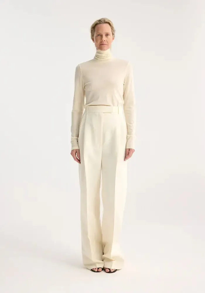 HIGH-WAIST TAILORED TROUSERS