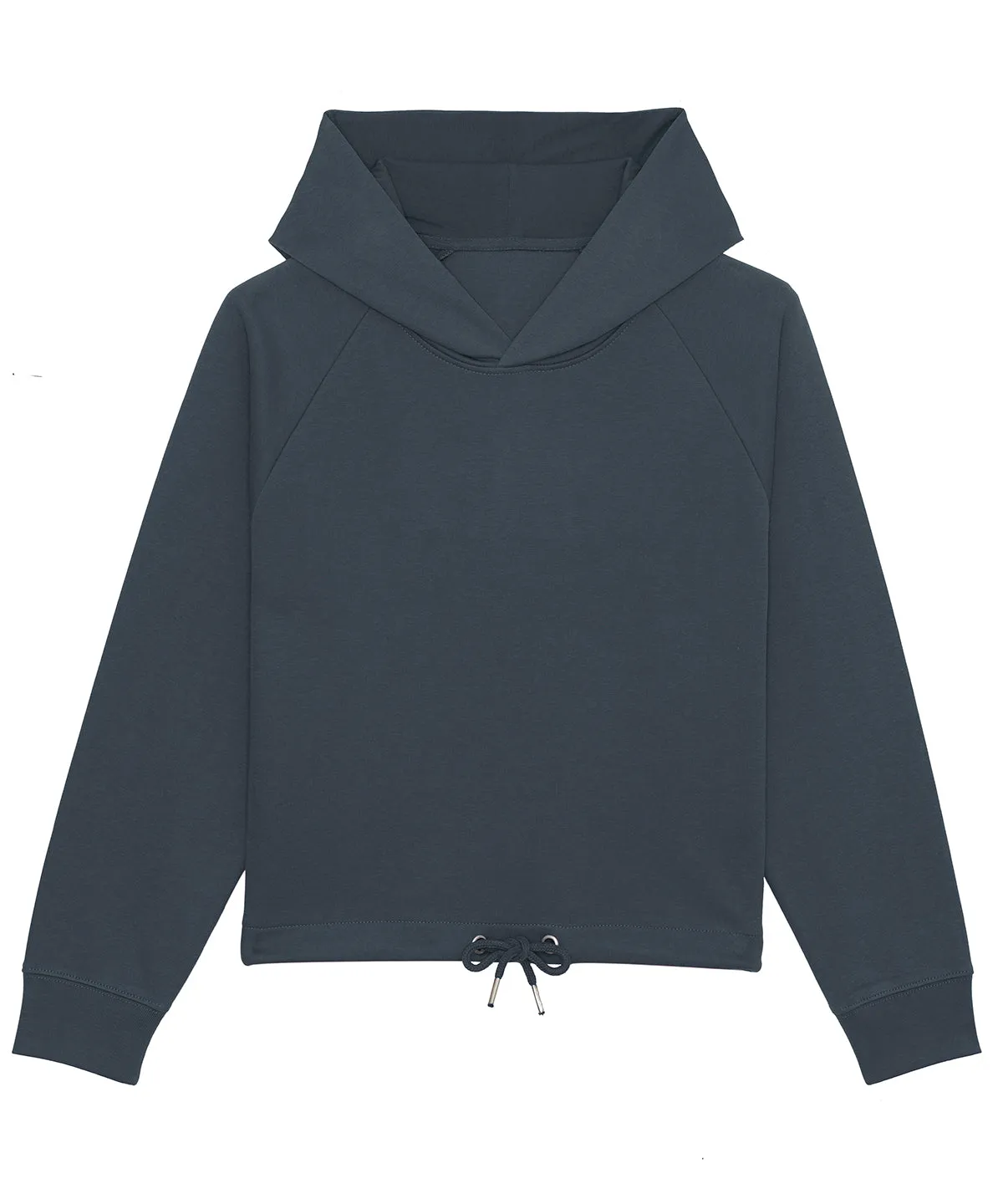 India Ink Grey - Women's Stella Bower cropped hoodie  (STSW132)