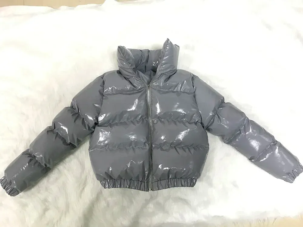 Liz Gray Puffy Jacket Parkas