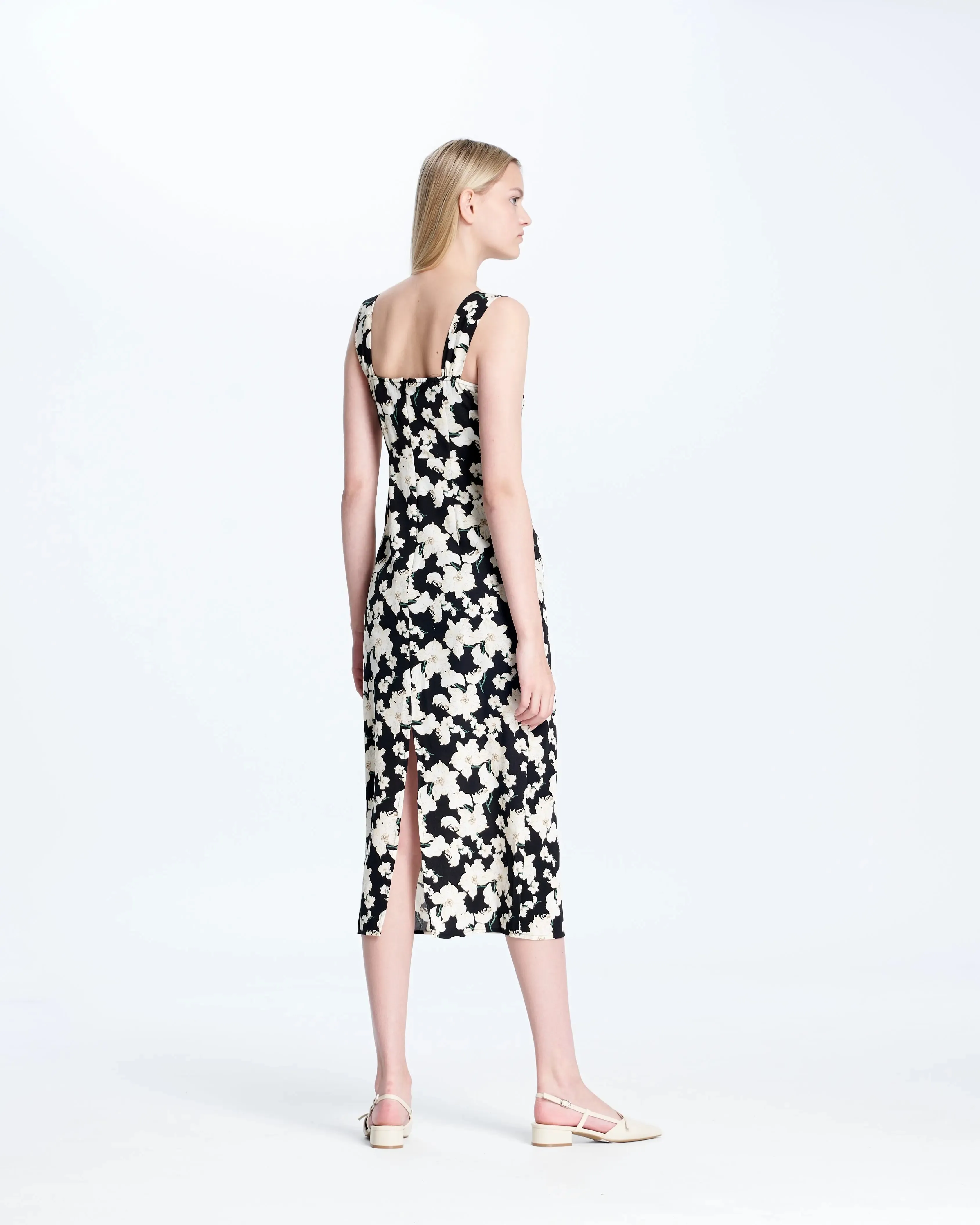 M16111 Floral Slip Dress