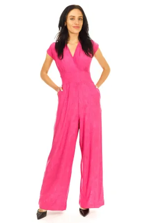 Magenta Veronica Lake Jumpsuit