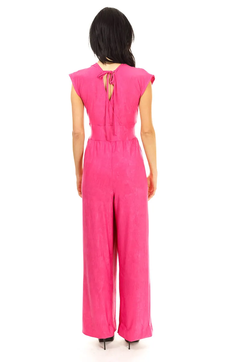 Magenta Veronica Lake Jumpsuit