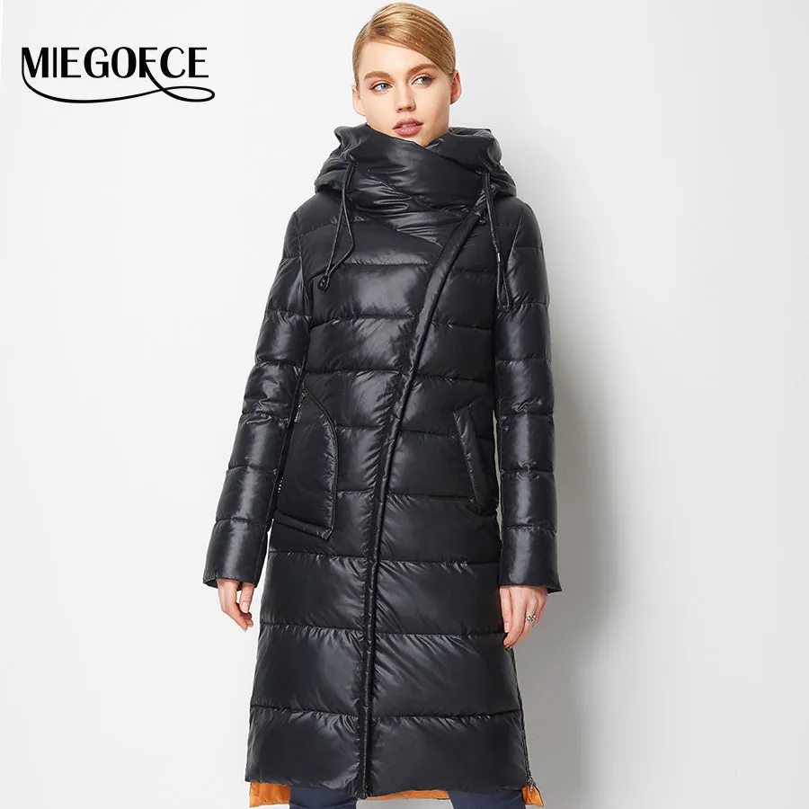 Miegofce 2022 Fashionable Coat Jacket Women's Hooded Warm Parkas Bio