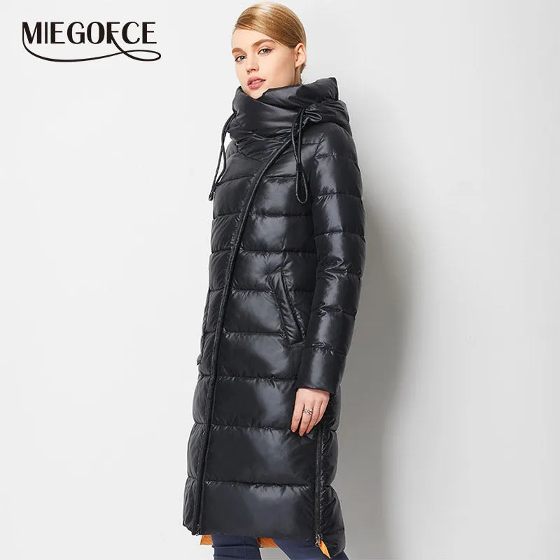 Miegofce 2022 Fashionable Coat Jacket Women's Hooded Warm Parkas Bio