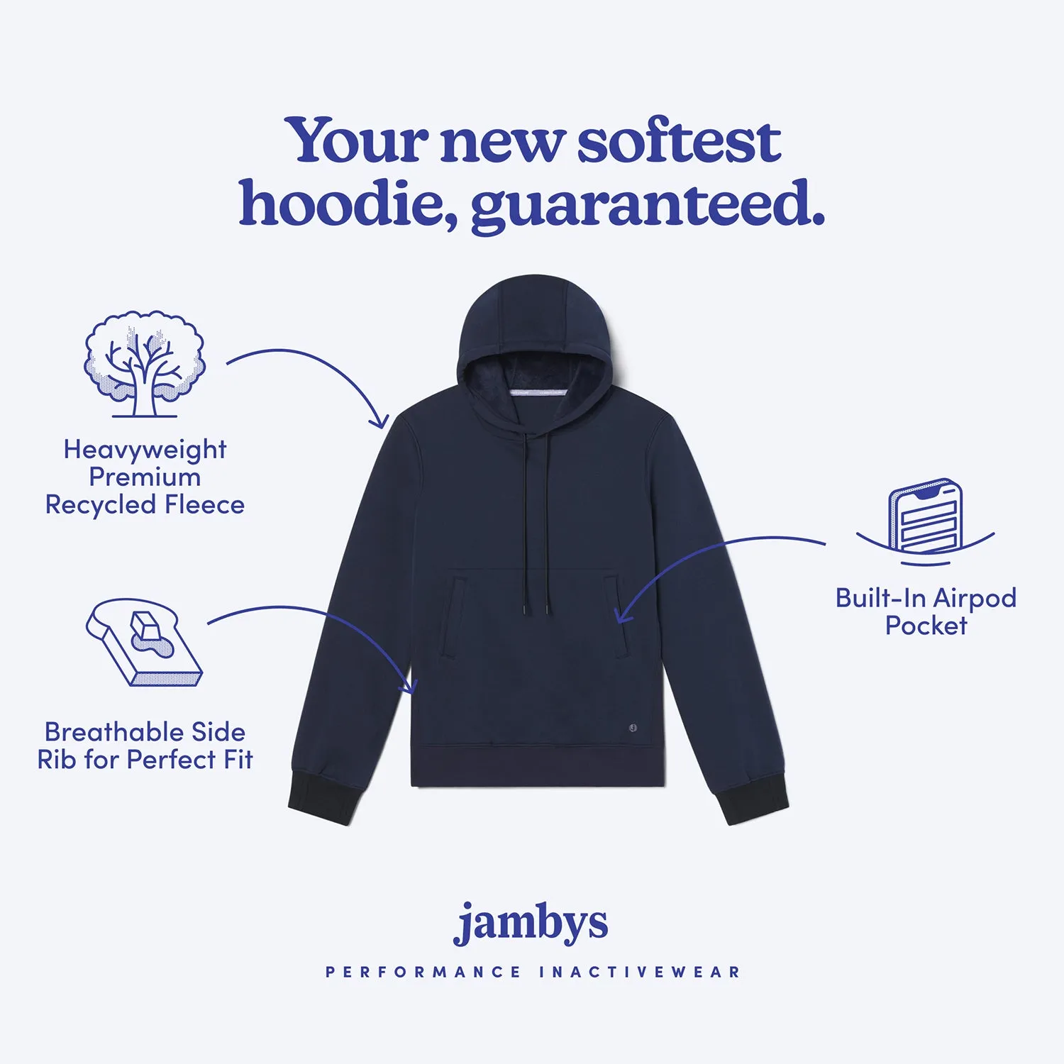 Navy/Black Chilluxe Hoodie