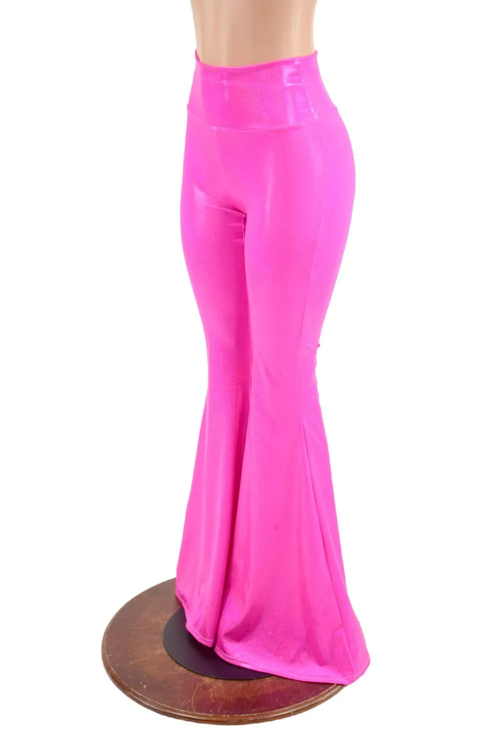 Neon Pink High Waist Solar Flares