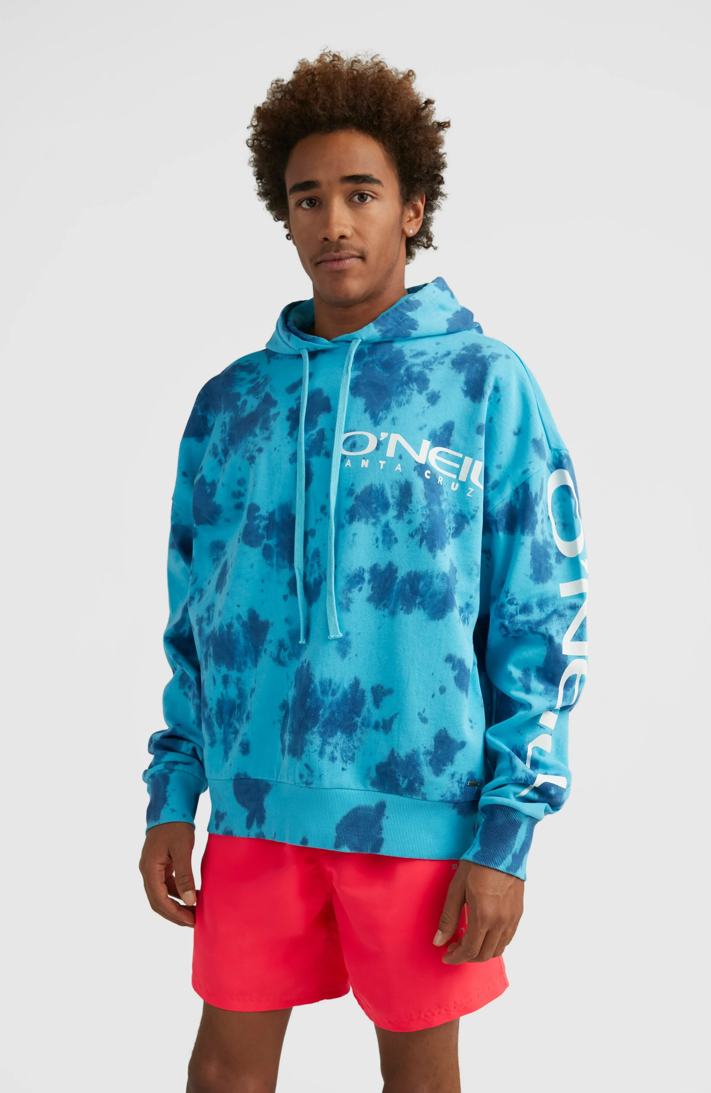 Oakes Hoodie | Bright Blue Tie Dye