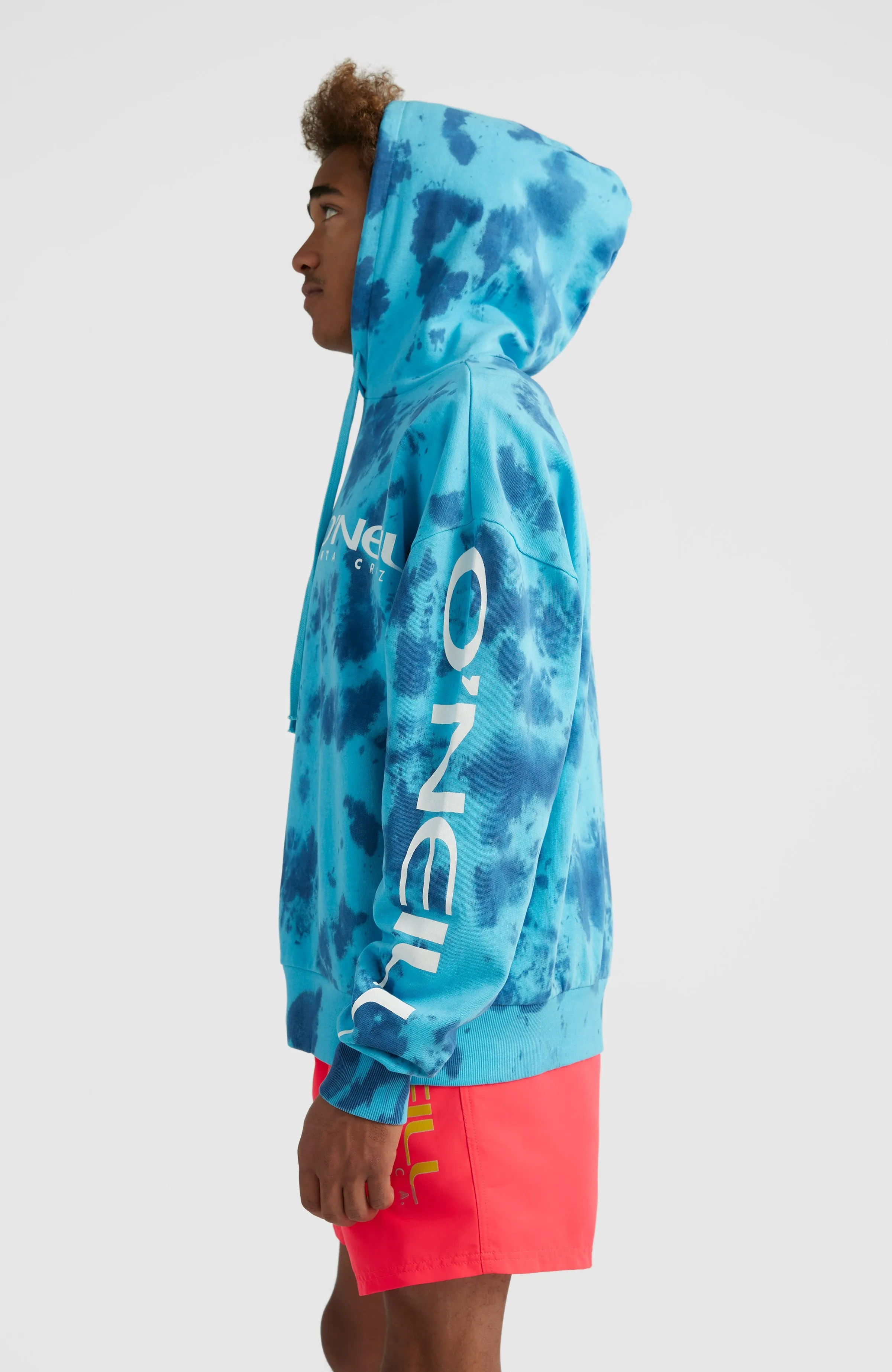 Oakes Hoodie | Bright Blue Tie Dye