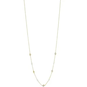 Pearl And Diamond Layering Necklace