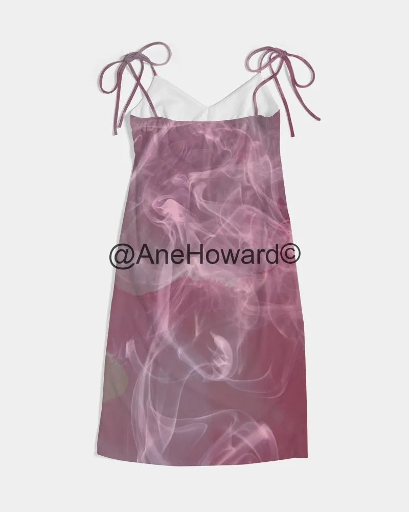 Pink Smoke Women's Tie Strap Split Dress