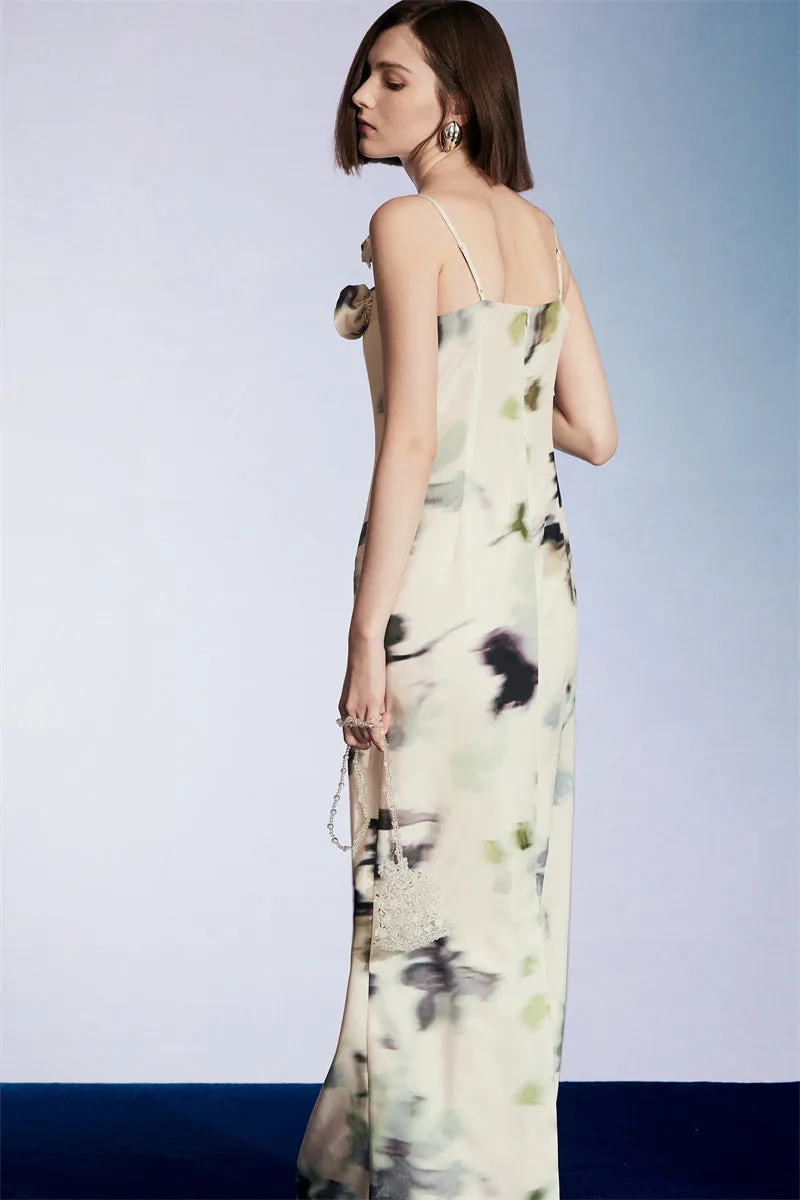 PURITY  floral print slip resort dress- Belize