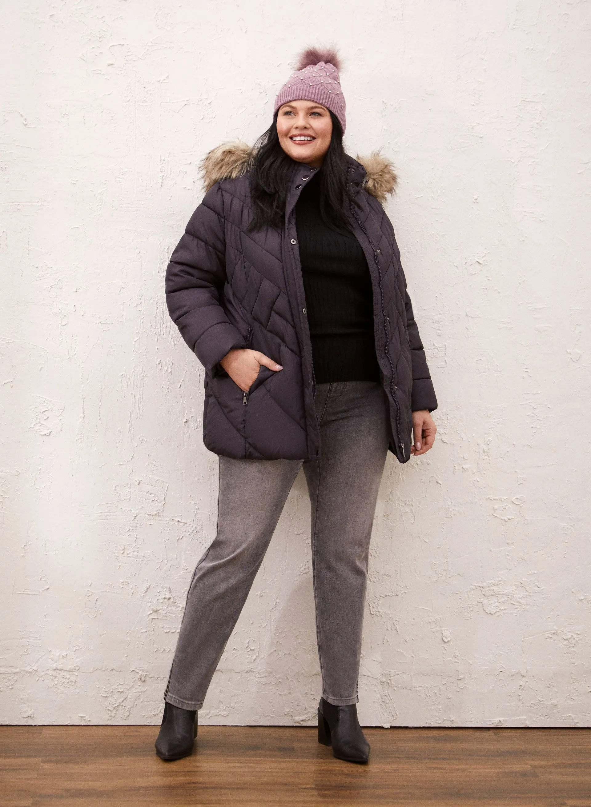 Recycled Vegan Down Quilted Coat