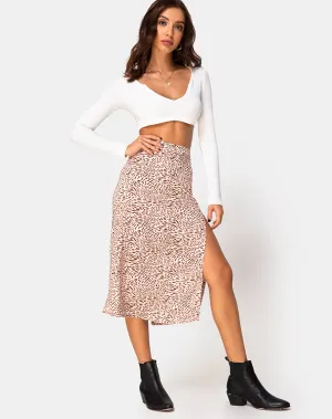 Saika Skirt in Safari Taupe