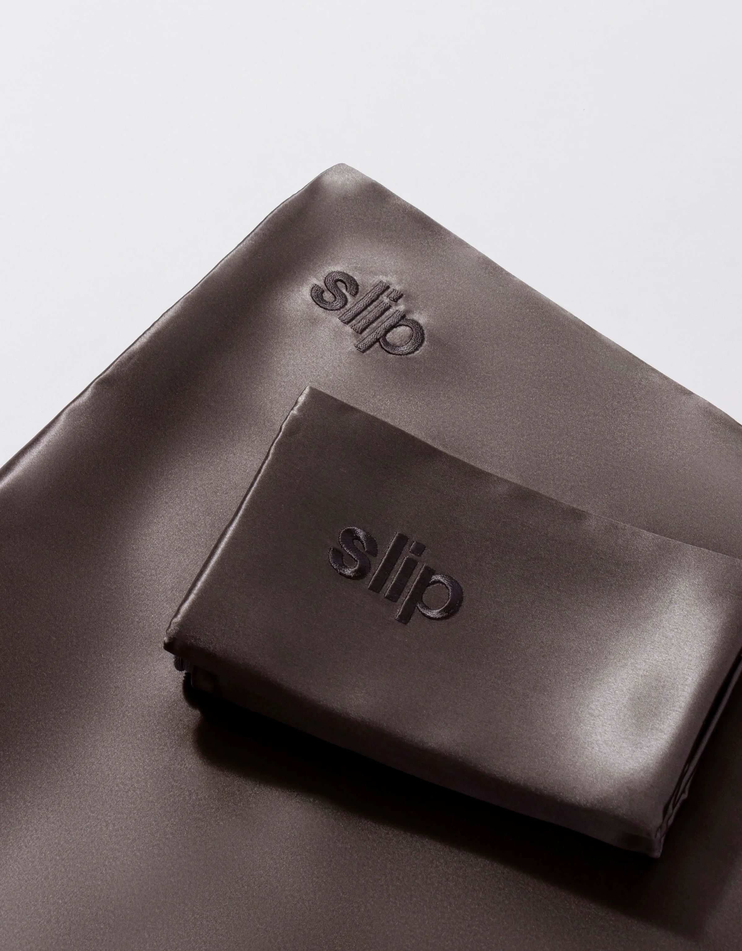 Slip silk pillowcase - Charcoal