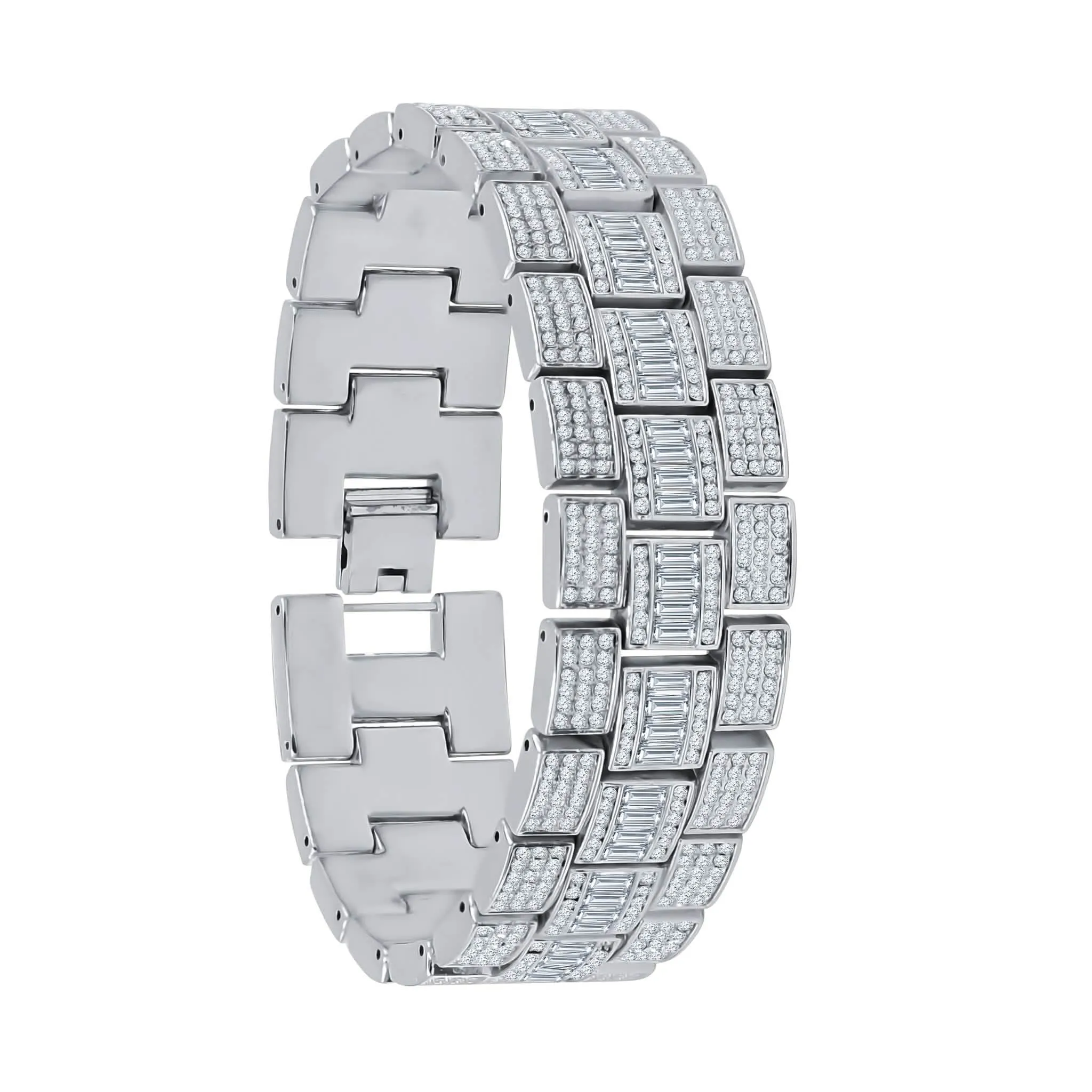 Sophisticated Crystal-Studded Timepiece Set