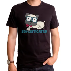 Sophisticated Pug Adult T-Shirt