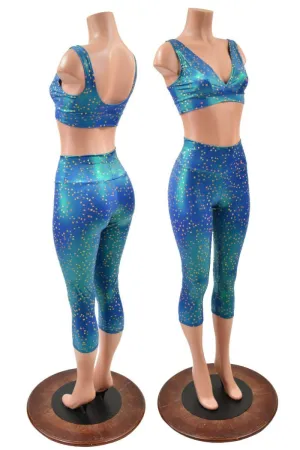 Starlette Bralette and High Waist Capri Leggings Set