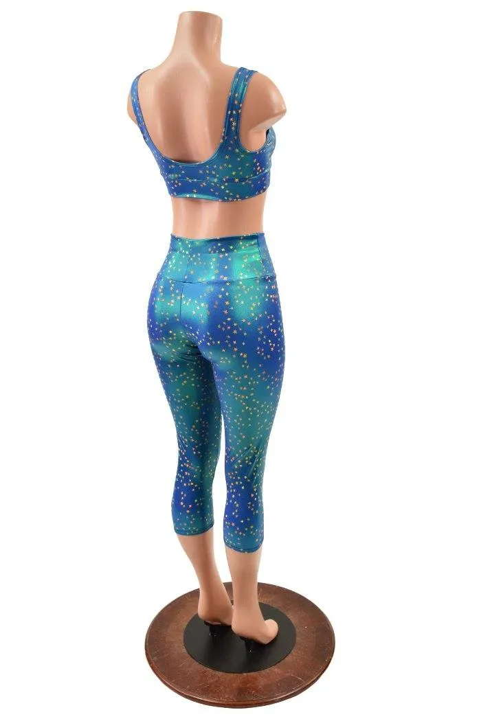 Starlette Bralette and High Waist Capri Leggings Set