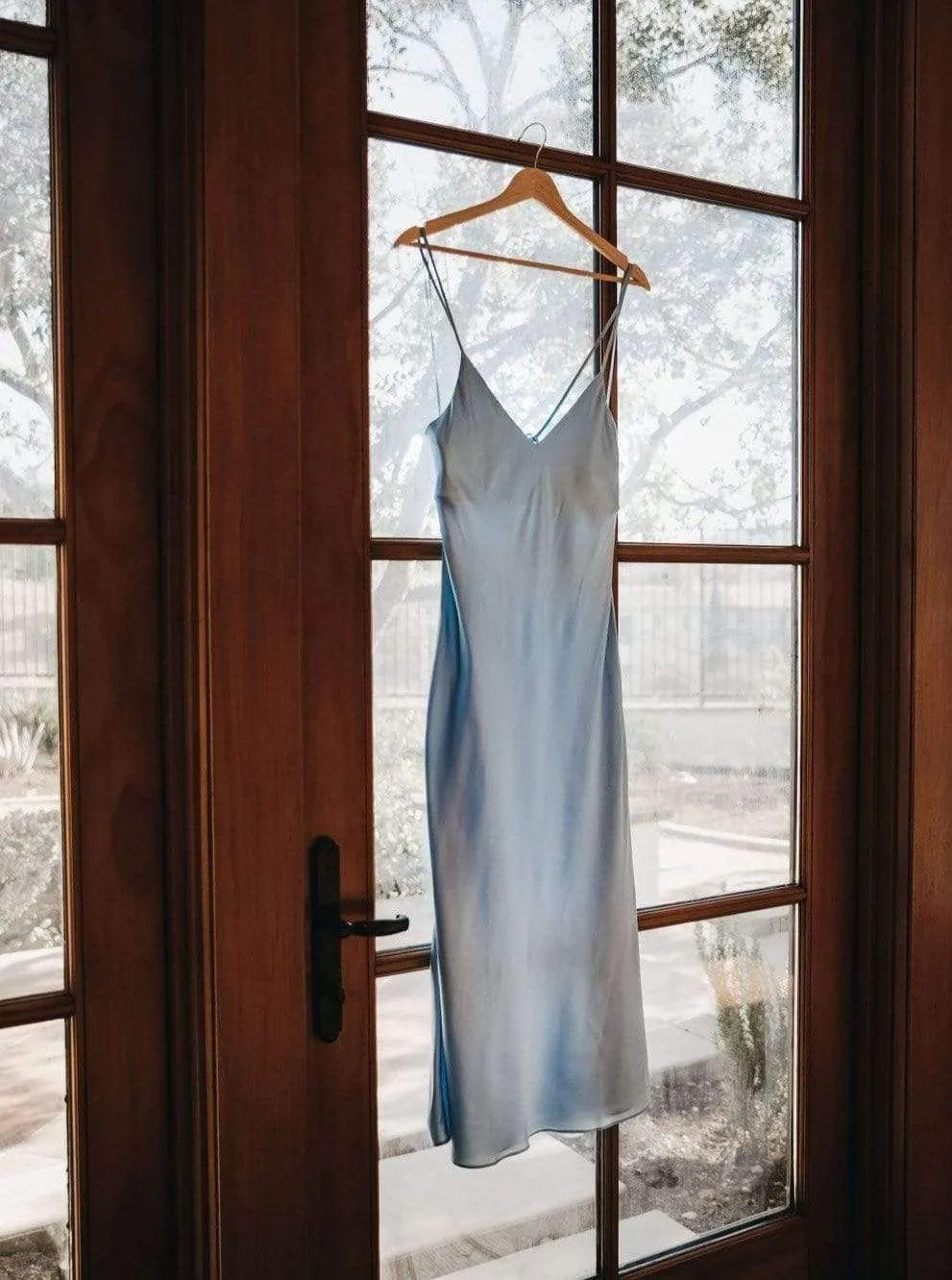 The Sunday Silk Slip Dress (Adjustable Straps and Built In Bra Cups)