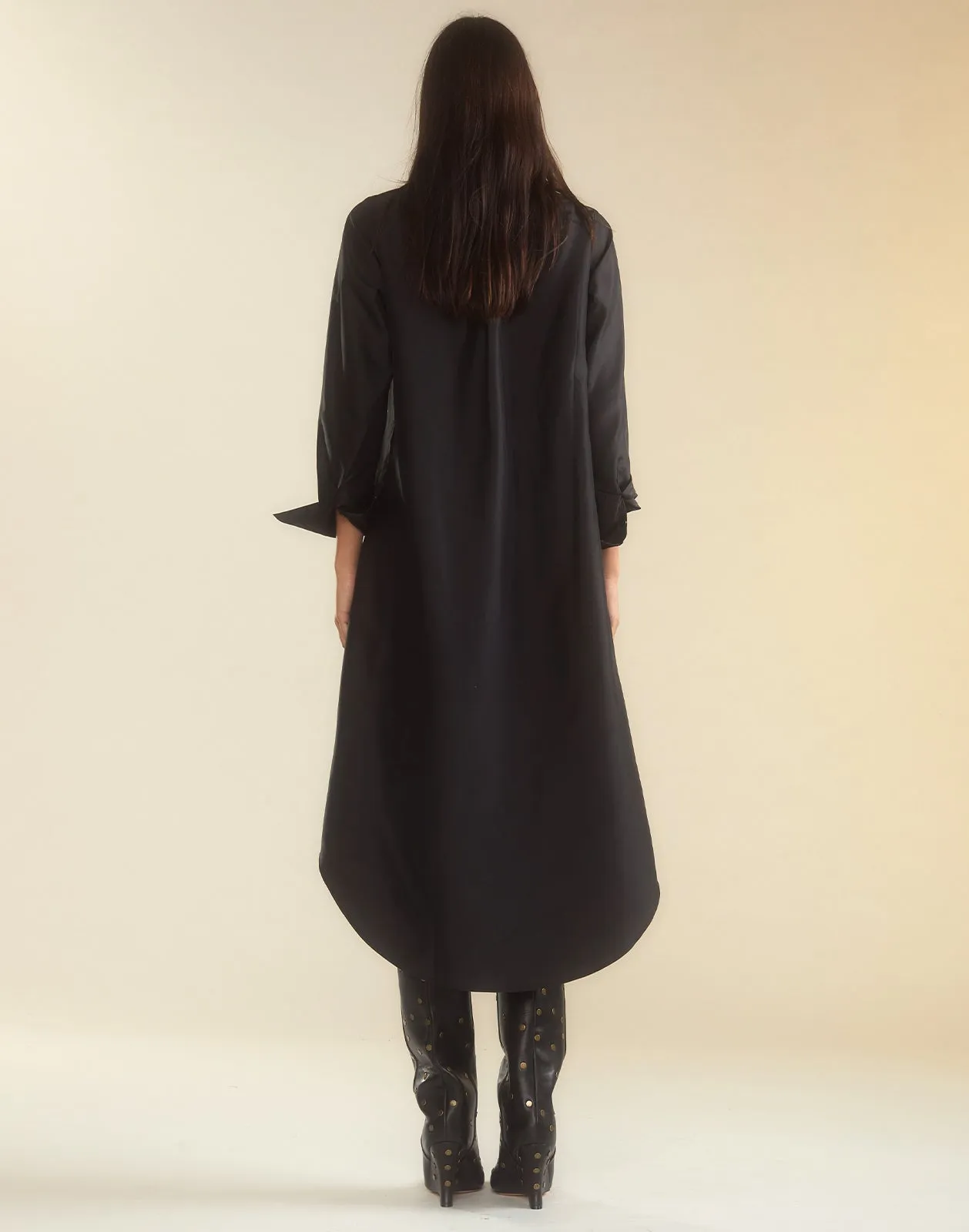 Undercover Silk Taffeta Shirt Dress