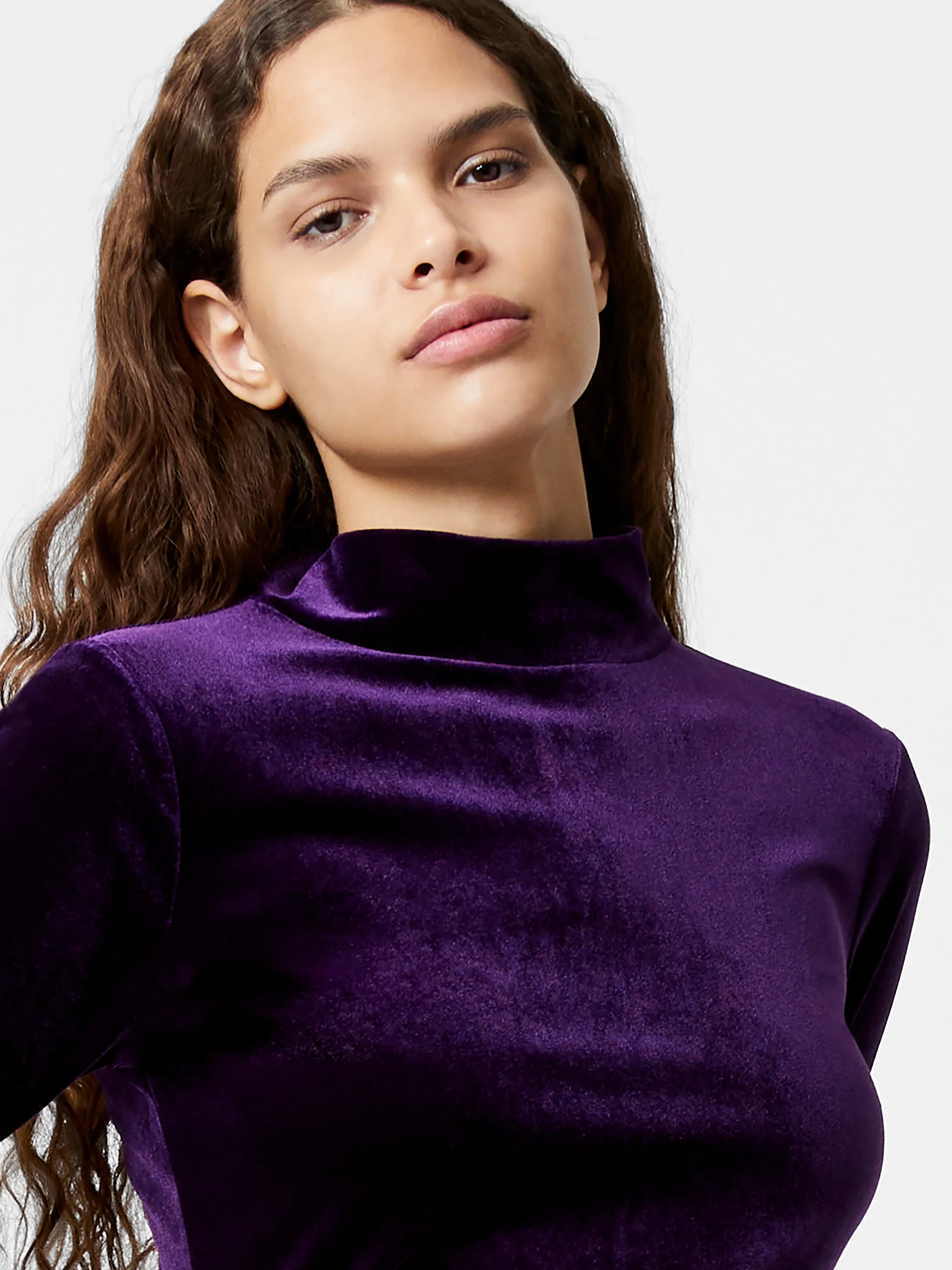 Velvet Turtleneck Dress