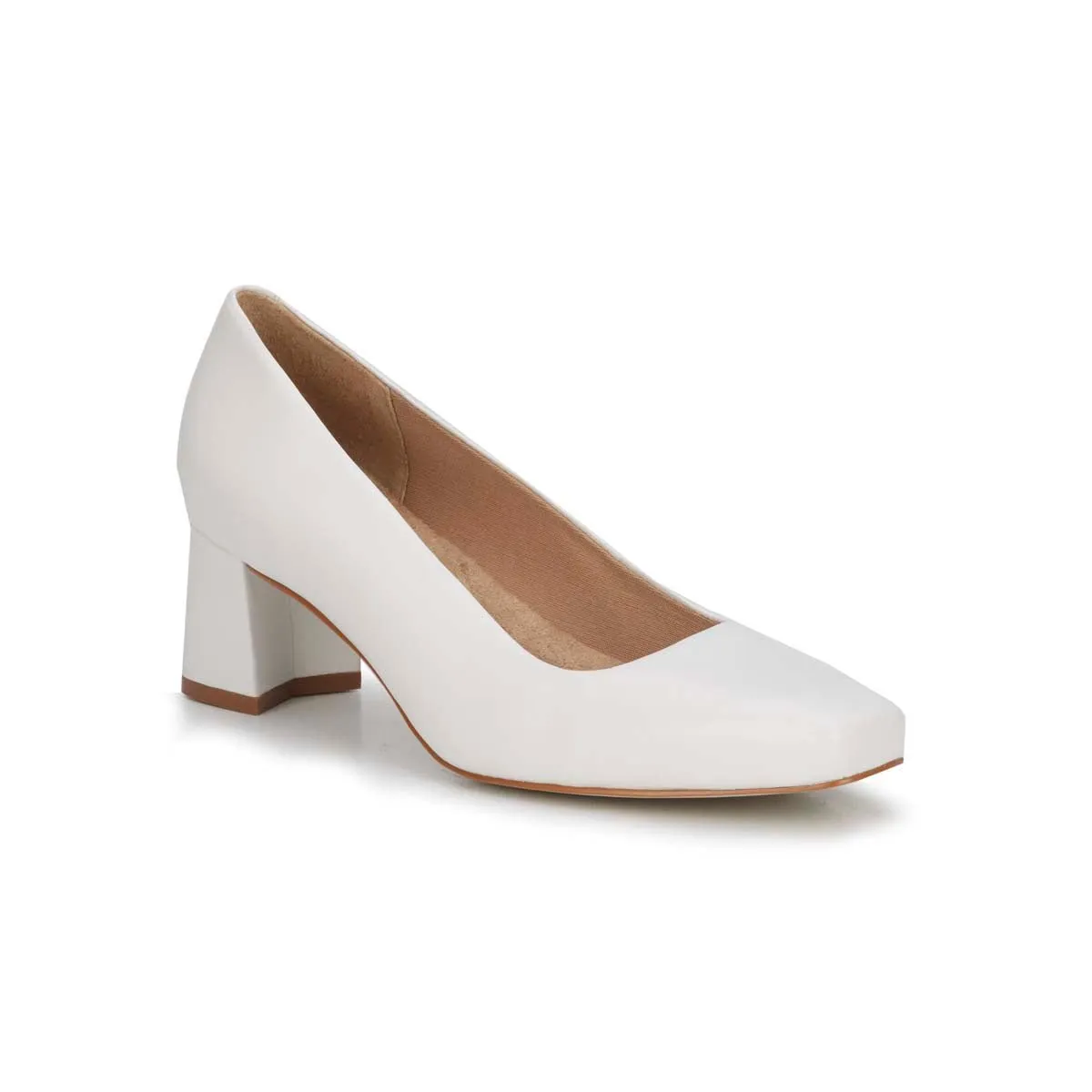 Walking Cradles Wc Meredith Women Pump Slip-on In White Cashmere Leather