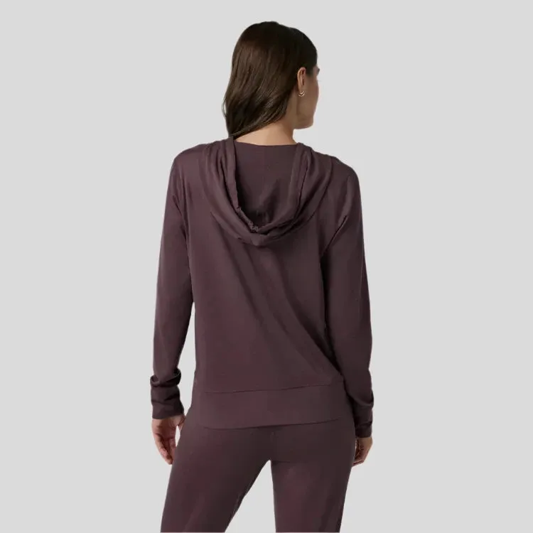 Womens Halo Performance Hoodie 2.0 -  Elderberry Heather